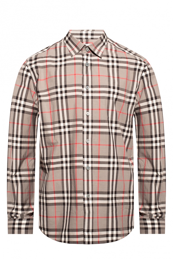 Patterned shirt Burberry - Burberry logo-print long-sleeve